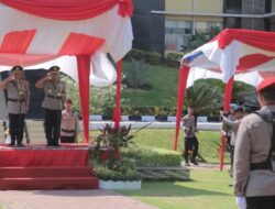 Polda Sumbar Gelar Upacara Farewell and Welcome Parade Kapolda
