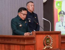 Pasangan Bupati dan Wabup Kepulauan Meranti Pidato Perdana di Gedung Dewan
