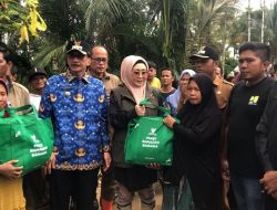 Peduli Korban Banjir, Lisda Hendrajoni Salurkan Bantuan di Pelangai Gadang