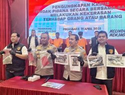 Aksi Brutal Debt Collector di Depan Polsek Bukitraya, Empat Pelaku Ditangkap!