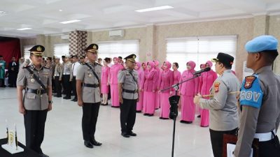 Pimpin Sertijab Kabag Ops dan Kapolsek Bukitraya, Begini Pesan Kapolresta Pekanbaru