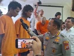 Dua Manusia Silver yang Curi Tiang dan Kabel Lampu Ditangkap Polisi Pekanbaru