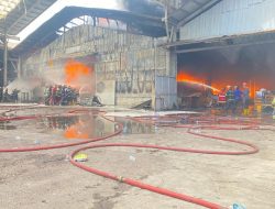 Karyawan Ini Ceritakan Detik-detik Kebakaran Gudang PT. Teluk Luas