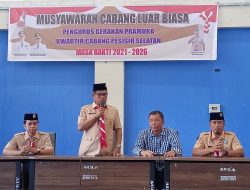 Wabup Pessel Terpilih Jadi Ketua Kwarcab 0301