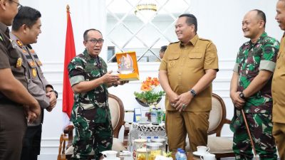 Danrem 032/Wirabraja Kunjungi Pemko Pariaman, Bahas Kesiapsiagaan Bencana dan Potensi Daerah