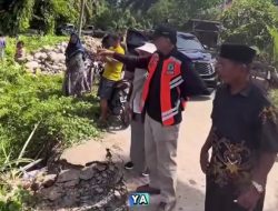 Kunker ke Lengayang, Bupati Serahkan Bantuan untuk Korban Kebakaran