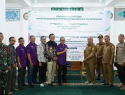 Pegadaian Pekanbaru Serahkan Bantuan untuk Pembangunan Dam di Rambatan