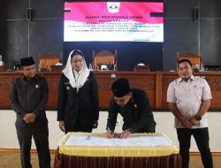DPRD Dharmasraya Sahkan Ranperda Pajak dan Retribusi Daerah Jadi Perda