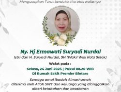 Isteri Wakil Walikota Solok Tutup Usia