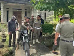 Empat Kendaraan Dinas Dijemput Satpol Meranti