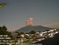 Gunung Marapi Erupsi, Kolom Abu Capai 1.000 Meter