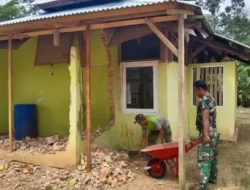TNI Renovasi Mushala Al-Muhajirin di Nagari Sungai Kambut