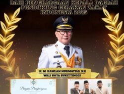 Bukittinggi Dapat Penghargaan Baznas Awards 2025 Kategori Kepala Daerah Pendukung Gerakan Zakat Indonesia
