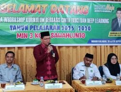 Kakan Kemenag Sawahlunto Buka Workshop Kurikulum Berbasis Cinta
