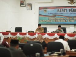 Wabup Tanah Datar Sampaikan Nota Penjelasan Raperda APBD Perubahan