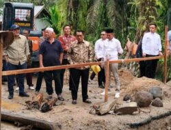 Bupati JKA Tinjau Pembangunan Jembatan Batang Manduang