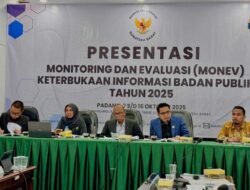 KI Sumbar Tetapkan 3 Besar Hasil Monev, Jumlah Badan Publik Informatif di Sumbar Menigkat