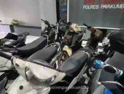 Tangkap Pelaku Curanmor di Kedai Tuak, Polres Payakumbuh Amankan Puluhan Sepeda Motor