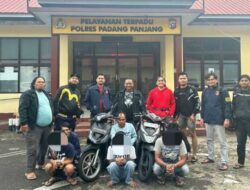 Tim Macan Marapi Ringkus Tiga Pelaku Curanmor yang Resahkan Warga Padang Panjang