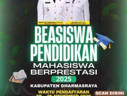Pemkab Dharmasraya Bantu Beasiswa Mahasiswa Berprestasi 2025