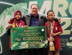 Siswa MIN 2 Sawahlunto Raih Juara I Nasional Madrasah Robot Competition 2025 di Cibubur