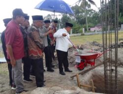 Pembangunan Kantor Walinagari Magek Dimulai, Bupati Agam Letakkan Batu Pertama 