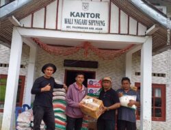 Dinsos Agam Salurkan Bantuan ke Sipinang Palembayan.