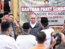 Andre Rosiade Kembali ke Kota Solok Bawa Bantuan 1.500 Paket Sembako
