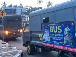 Polres Tanah Datar Launching ‘Bus Senin Sekolah Gratis’