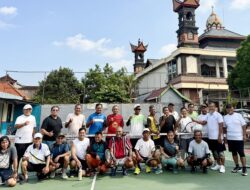 Letkol Inf. Armen dan Noviardi Koto Ramaikan Pertandingan Tenis Lapangan IKMS Bali