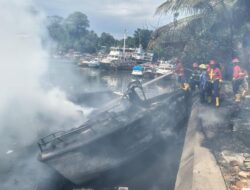 Tiga Speedboat Terbakar di Batang Arau, Kerugian Capai Rp1,5 Miliar