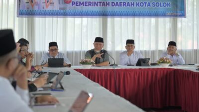 Mahyeldi Ansharullah Pimpin Rakor, Pemprov Sumbar dan Pemko Solok Sinkronkan Program Strategis