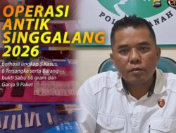 Polres Tanah Datar Ungkap Lima Kasus Narkotika dalam Operasi Antik Singgalang 2026