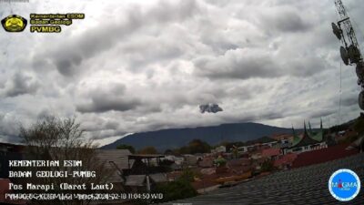Erupsi Gunung Marapi Terekam 31 Detik, Warga Diminta Menjauh Radius 3 Km