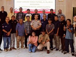Sejumlah Wartawan Gelar Silaturahmi dengan Kapolres Sawahlunto