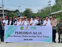 Pembangunan 1,8 KM Jalan Tenan – Batang Malas Diresmikan