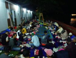 Sahur Istimewa di Huntara Nagari Guguak Malalo Bersama Bupati Tanah Datar