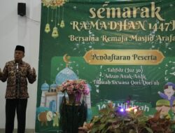 Masjid Arafah Gelar Lomba Tahfiz Alquran, Lomba Azan serta Lomba Tilawah