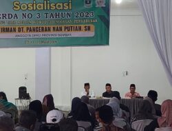 Perda Provinsi Sumbar Nomor 3 Tahun 2023 Disosialisasikan Anggota DPRD Wirman Dt. Pangeran Nan Putiah