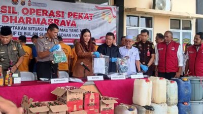 Operasi Pekat di Dharmasraya, Polres Amankan 11 Tersangka