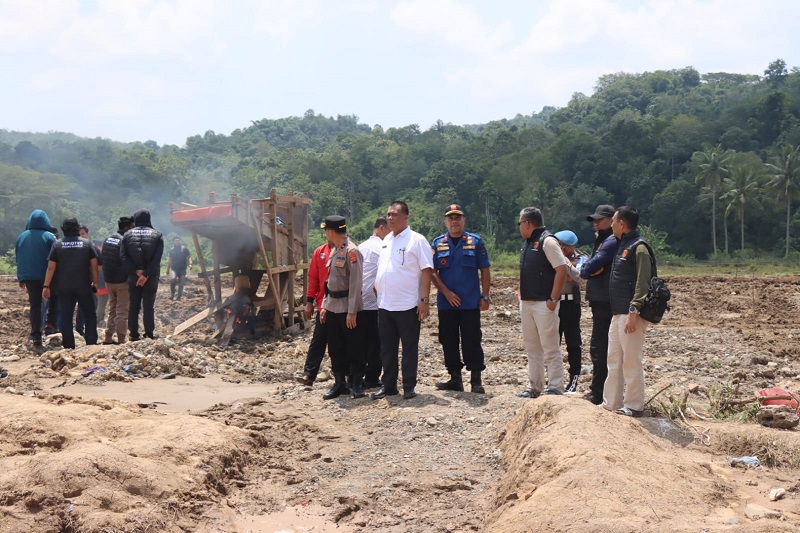 Polres Sawahlunto kembali lagukan razia PETI di Sawahlunto bersama tim terpadu. subandi