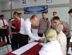 Seluruh Personel Polres Sijunjung Jalani Tes Urine