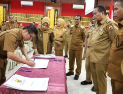 Kepala OPD di Pemko Pariaman Tandatangani Perjanjian Kinerja