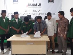 Bawaslu, GP Ansor dan PMII Tekan MoU Konsolidasi Demokrasi