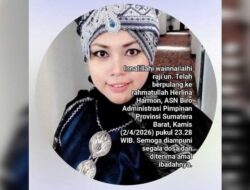 Protokoler Pemprov Herlina ‘Olin’ Meninggal Dunia, PWI Sumbar Berduka