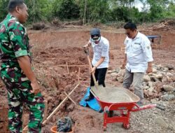 Camat Talawi Lakukan Peletakan Batu Pertama Pembangunan Kantor KMP Batu Tanjung