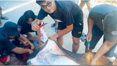 Empat Ekor Sapi Kurban Disembelih di Mushalla Al Mukmin Villa Bukit Gading Permai