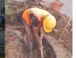 Kebocoran Pipa DN 200 PVC Ganggu Pengaliran Air Perumda AM Kota Padang di Sejumlah Wilayah