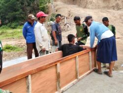 TMMD ke-128 Bangun Jembatan Plat di Nagari Batu Gadang