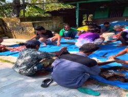 Usai Shalat Id, Jamaah Masjid Muhajirin Lubuk Buaya Sembelih Hewan Kurban